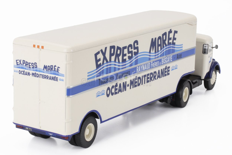 Edicola Bernard 150mb Truck Semi-frigo Express Maree Transports 1951 - Without Card Box 1:43 Krémově Modrá