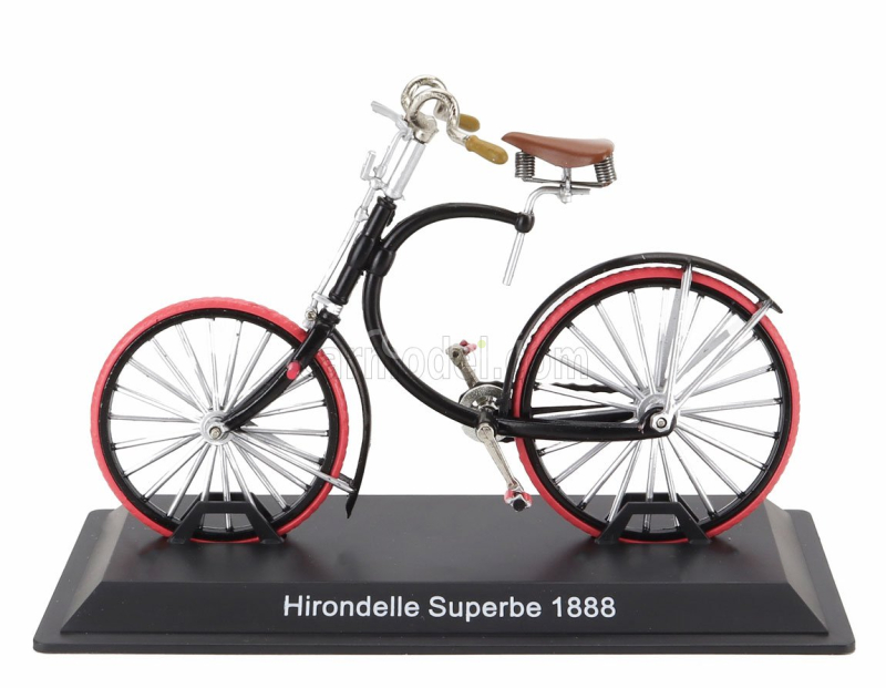 Edicola Bicicletta Hirondelle Superbe Bicycle 1888 1:15 Černá Červená Hnědá