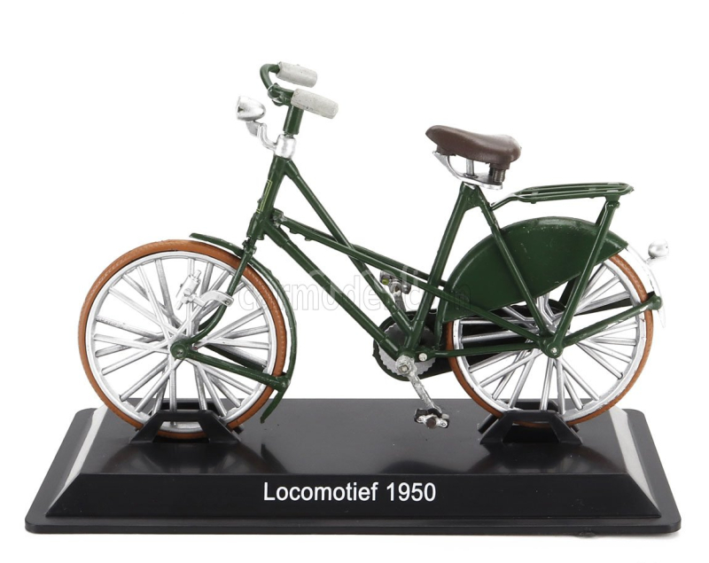 Edicola Bicicletta Locomotief Bicycle 1950 1:15 Zelená Bílá