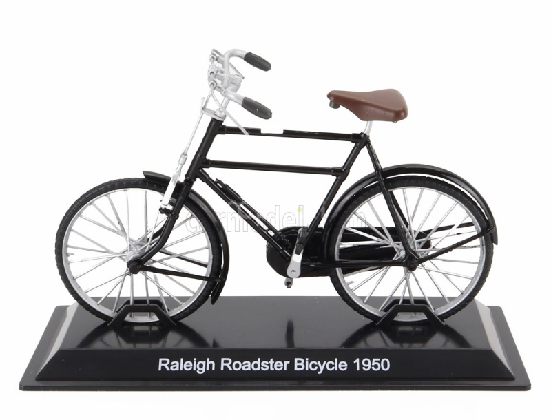 Edicola Bicicletta Releigh Roadster Bicycle 1950 1:15 Černá Stříbrná