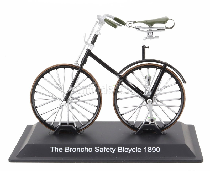 Edicola Bicicletta The Broncho Safety Bicycle 1890 1:15 Černá Stříbrná