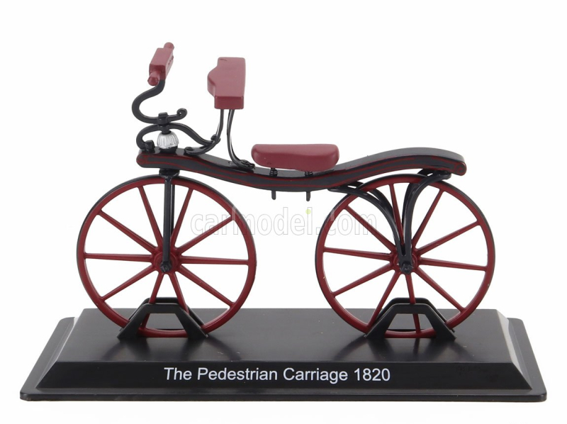 Edicola Bicicletta The Pedestrian Carriage Bicycle 1820 1:15 Red