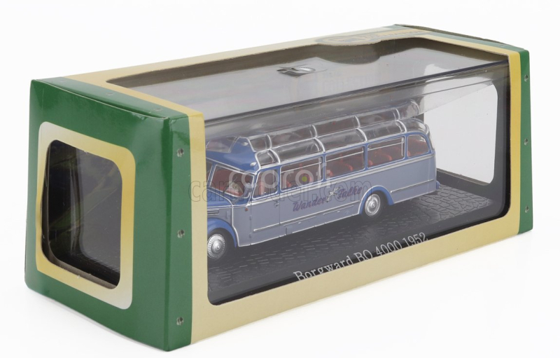 Edicola Borgward Bo 4000 Autobus Wander Falke 1952 - Damage Display Box 1:72 2 Tóny Modré