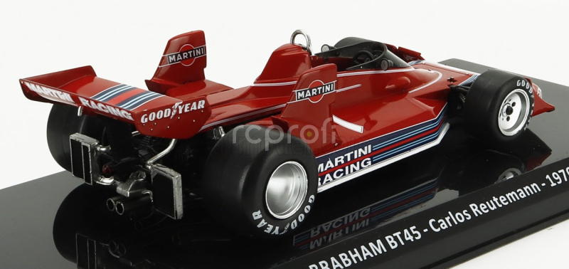 Edicola Brabham F1  Brabham Bt45b Martini Racing N 7 Season 1976 Carlos Reutemann - Con Vetrina - With Showcase 1:24 Red