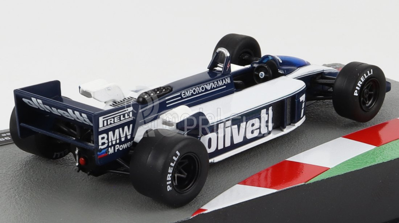 Edicola Brabham F1  Bt55 Bmw N 7 Season 1986 Riccardo Patrese 1:43 Bílá Modrá