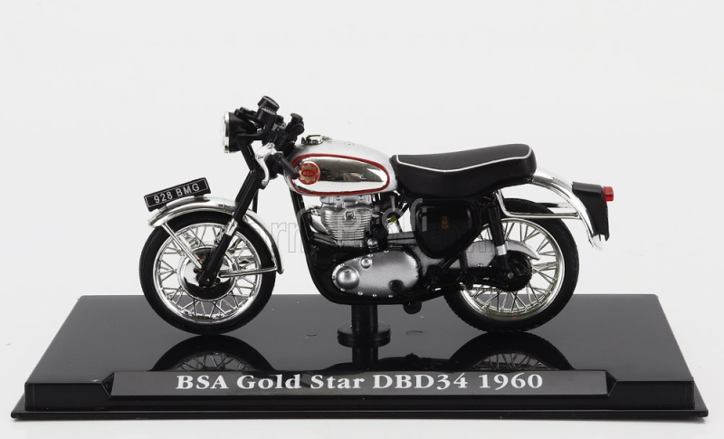 Edicola BSA Gold Star Dbd34 1960 1:24 Stříbrná Černá