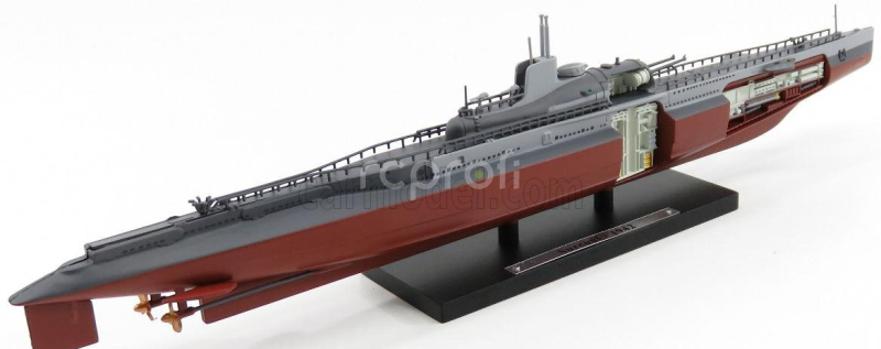 Edicola Cherbourg U-boot Sottomarino Sommergibile Surcouf French Navy 1942 1:350 Hnědá Světle Šedá