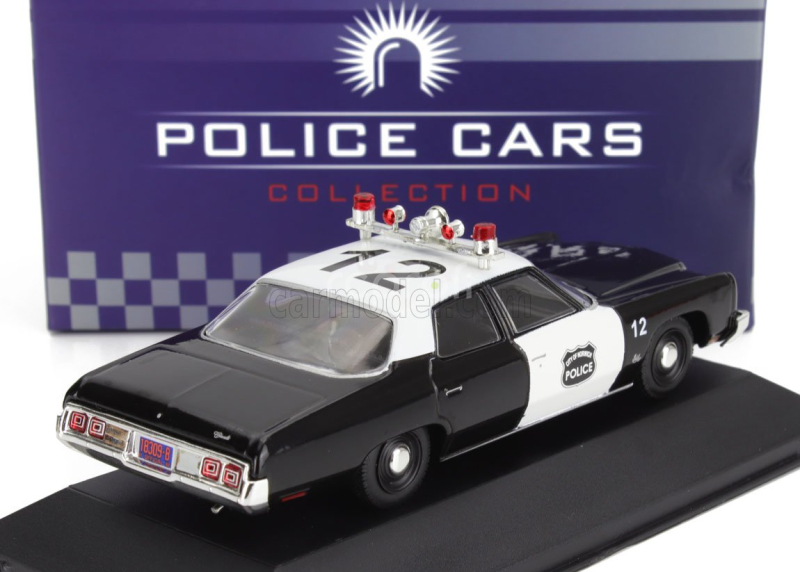 Edicola Chevrolet Bel Air Police City Of Norwich 1973 1:43 Černá Bílá