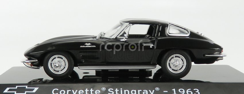 Edicola Chevrolet Corvette Stingray 1963 - Con Vetrina - With Showcase 1:43 Black