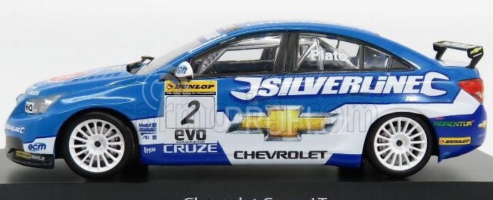 Edicola Chevrolet Cruze Lt Team Rml Silverline Chevrolet N 2 1:43, modrá