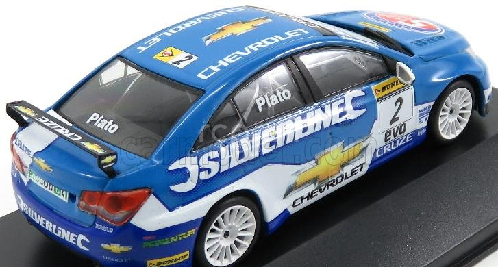 Edicola Chevrolet Cruze Lt Team Rml Silverline Chevrolet N 2 Champion Season Btcc 2010 Jason Plato 1:43 Modrá Bílá