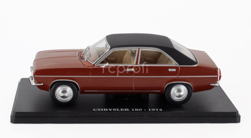 Edicola Chrysler 180 1974 - Con Vetrina - With Showcase 1:24 Měděná Černá