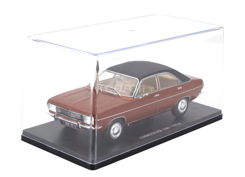 Edicola Chrysler 180 1974 - Con Vetrina - With Showcase 1:24 Měděná Černá
