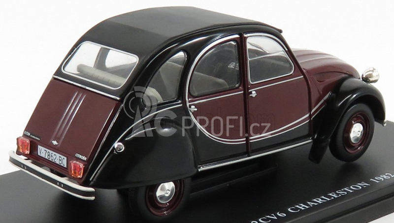 Edicola Citroen 2cv Charleston 1982 1:24 Červená Černá
