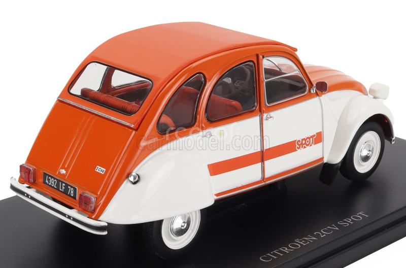 Edicola Citroen 2cv Spot 1976 1:24 Bílá Oranžová