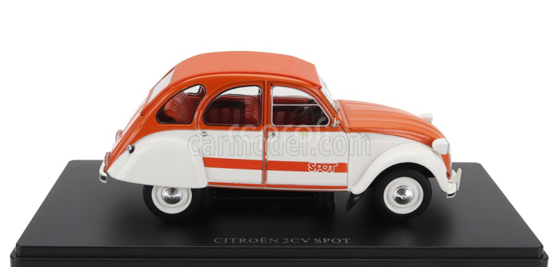 Edicola Citroen 2cv Spot 1976 1:24 Bílá Oranžová