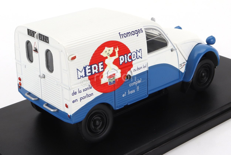 Edicola Citroen 2cv Van Fourgonette Mere Picon 1958 - Without Card Box - Senza Scatola 1:24 Bílá Modrá