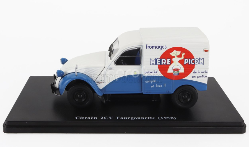 Edicola Citroen 2cv Van Fourgonette Mere Picon 1958 - Without Card Box - Senza Scatola 1:24 Bílá Modrá