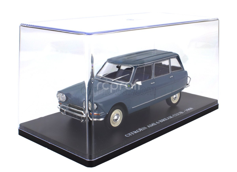 Edicola Citroen Ami 6 Break Club Sw Station Wagon 1968 - Con Vetrina - With Showcase 1:24 Blue