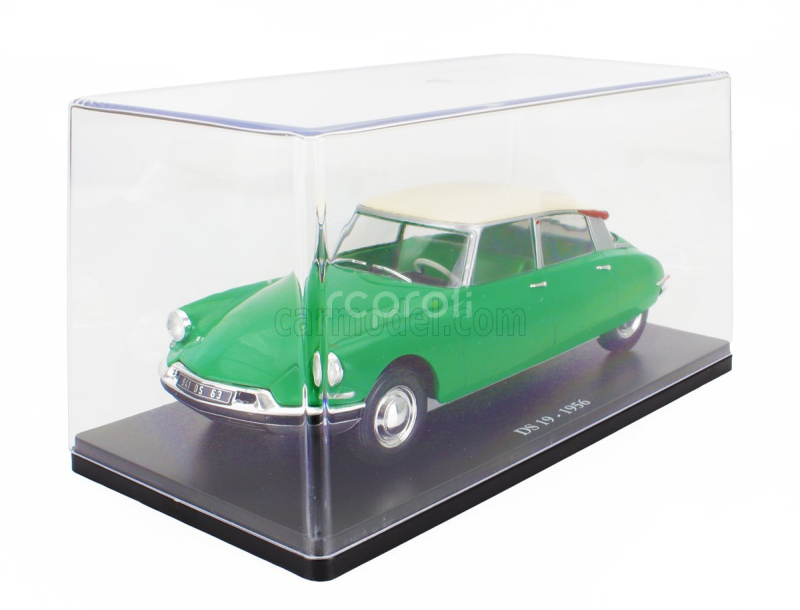 Edicola Citroen Ds19 1956 - Con Vetrina - With Showcase 1:24 Zelená Bílá