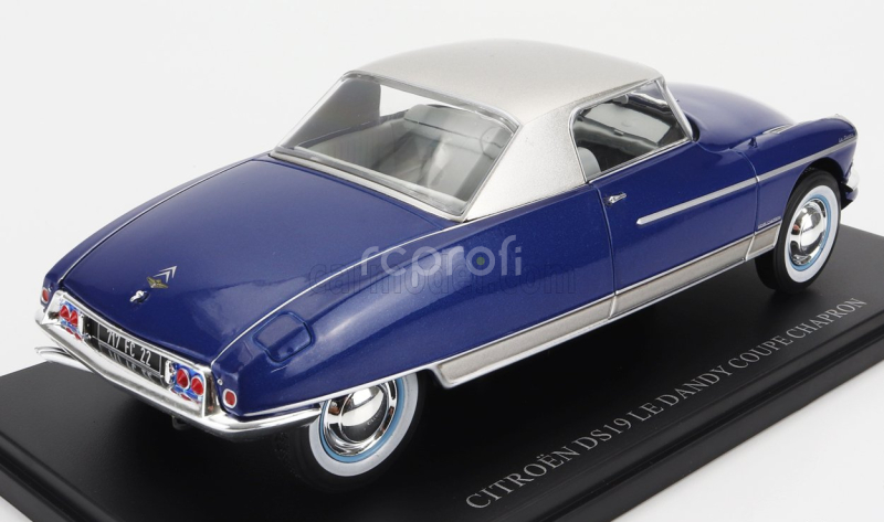 Edicola Citroen Ds19 Le Dandy Coupe Chapron 1964 1:24 Modrá Stříbrná