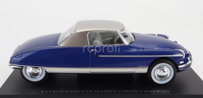Edicola Citroen Ds19 Le Dandy Coupe Chapron 1964 1:24 Modrá Stříbrná