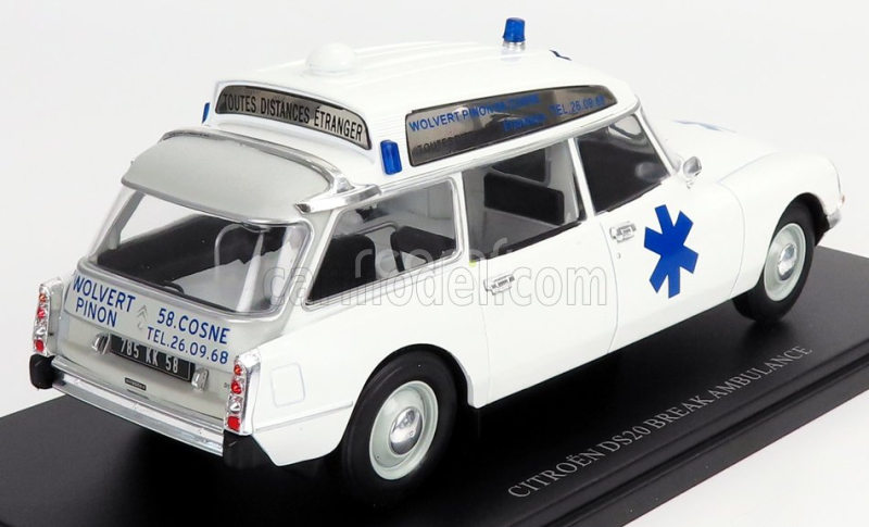 Edicola Citroen Ds20 Break Sw Station Wagon Ambulance 1974 1:24 Bílá