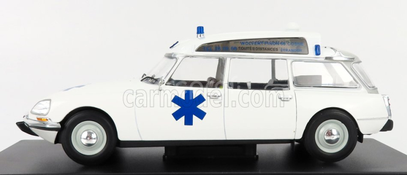 Edicola Citroen Ds20 Break Sw Station Wagon Ambulance 1974 1:24 Bílá