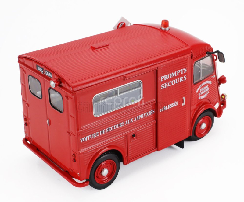 Edicola Citroen Type H Van Voiture De Secours Aux Asphyxies Et Blesses Fire Engine 1968 1:43 Red