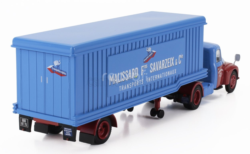 Edicola Citroen U23 Truck Malissard Savarzeix Transports 1961 - Without Card Box 1:43 Modrá Červená