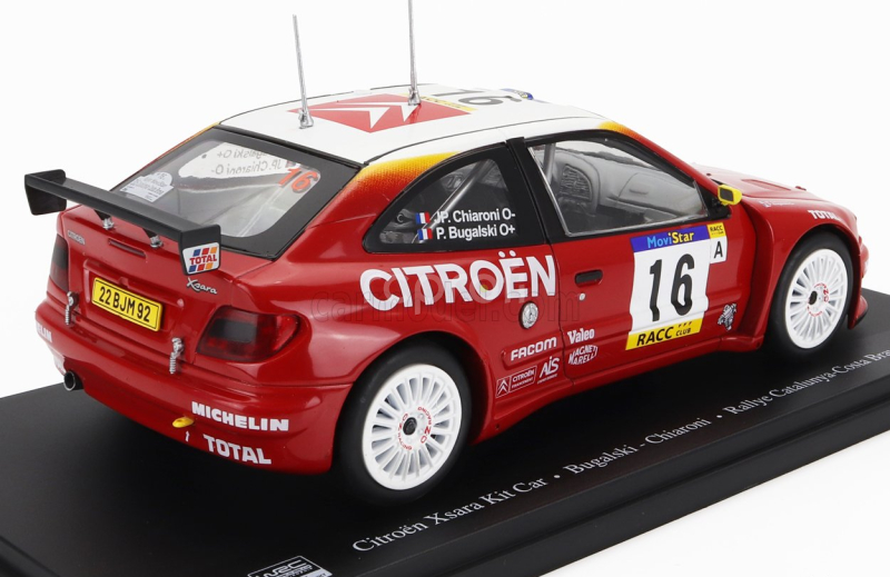 Edicola Citroen Xsara Kit Car N 16 Winner Rally Costa Brava Catalunya 1999 P.bugalski - J.chiaroni 1:24 Červená Bílá