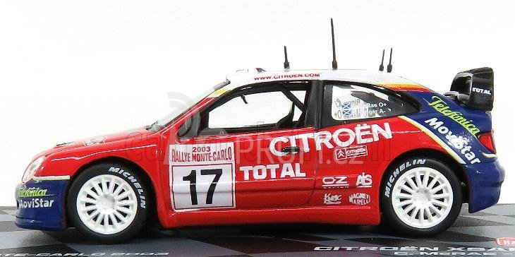 Edicola Citroen Xsara Wrc N 17 Rally Montecarlo 2003 C.McRae - D.Ringer 1:43, červená