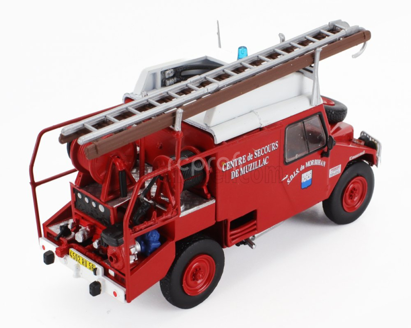 Edicola Coumil Scd28 Ccfi Sdis Centre De Secours De Muzillac De Morbihan Fire Engine 1985 1:43 Červená Bílá