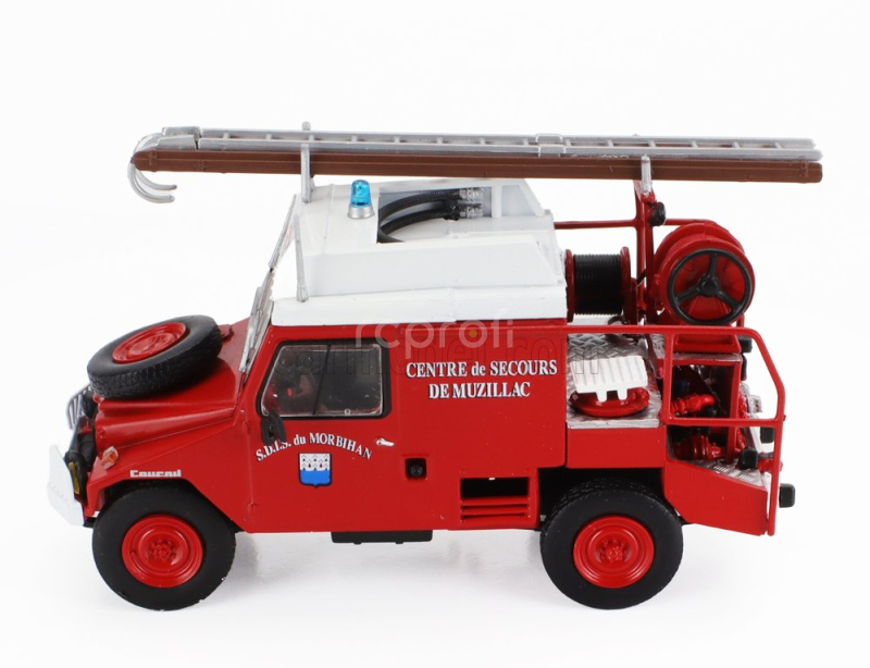 Edicola Coumil Scd28 Ccfi Sdis Centre De Secours De Muzillac De Morbihan Fire Engine 1985 1:43 Červená Bílá