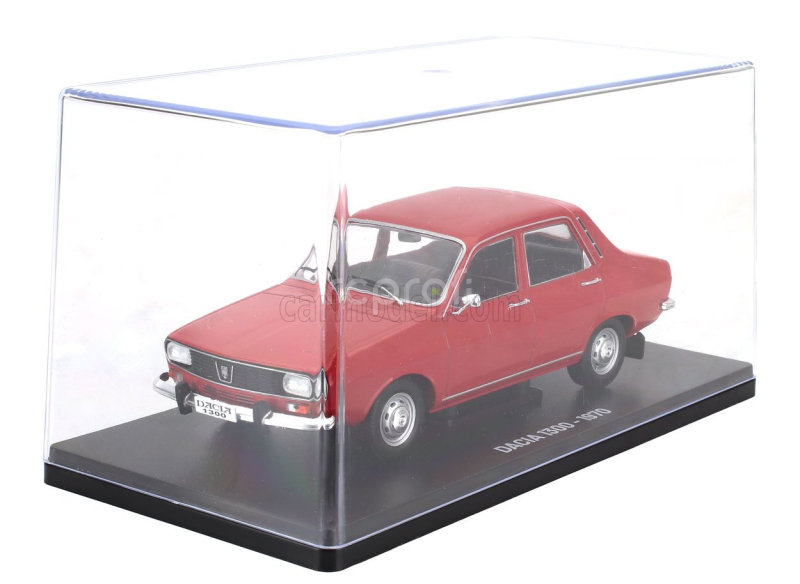 Edicola Dacia 1300 (renault R12) 1970 - Con Vetrina - With Showcase 1:24 Red