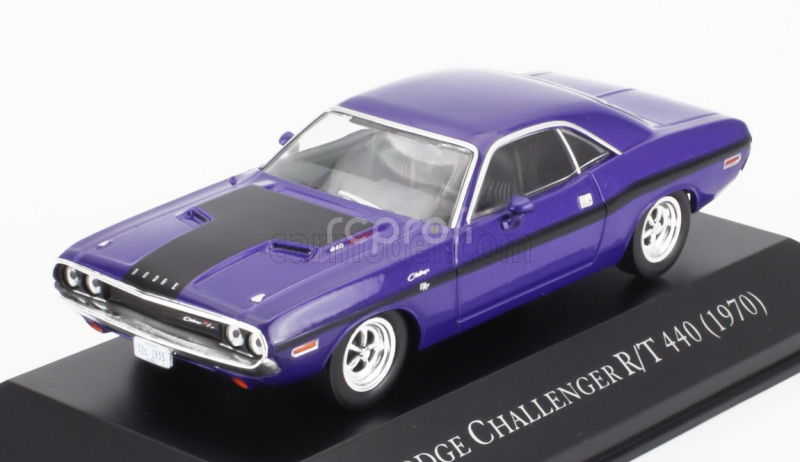 Edicola Dodge Challenger R/t 440 Coupe 1970 - Con Vetrina - With Showcase 1:43 Purple