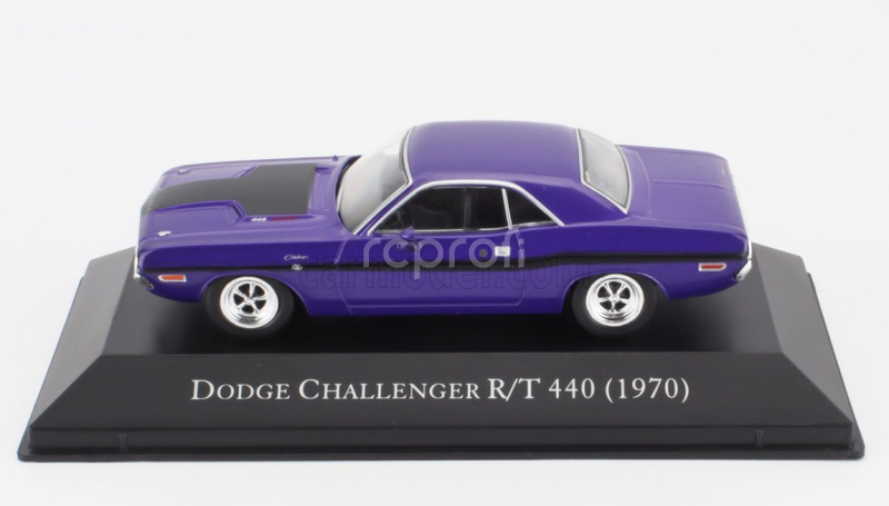 Edicola Dodge Challenger R/t 440 Coupe 1970 - Con Vetrina - With Showcase 1:43 Purple