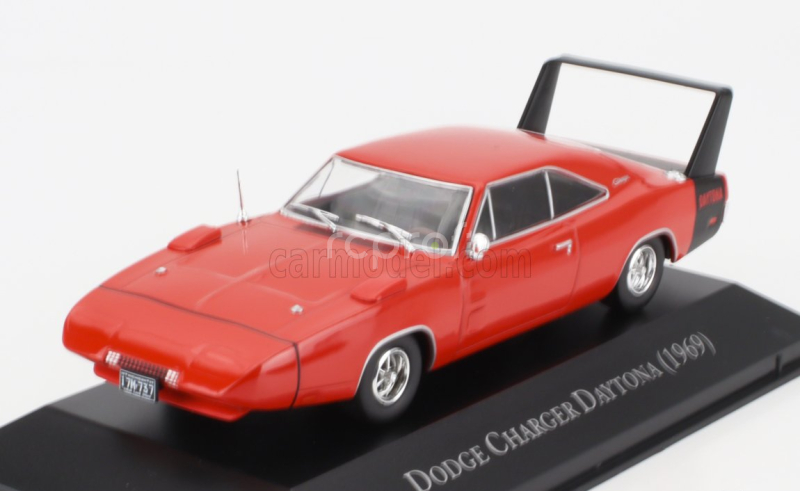 Edicola Dodge Charger Daytona 1969 - Con Vetrina - With Showcase 1:43 Červená Černá