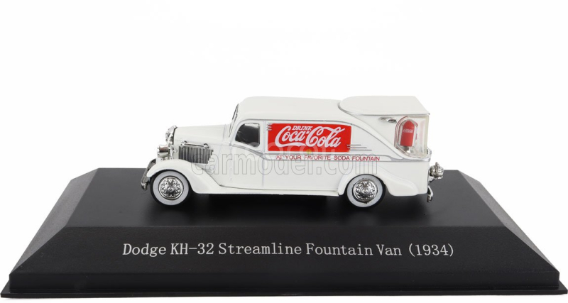 Edicola Dodge Kh-32 Streamline Van Fountain Coca-cola 1934 1:72 Bílá