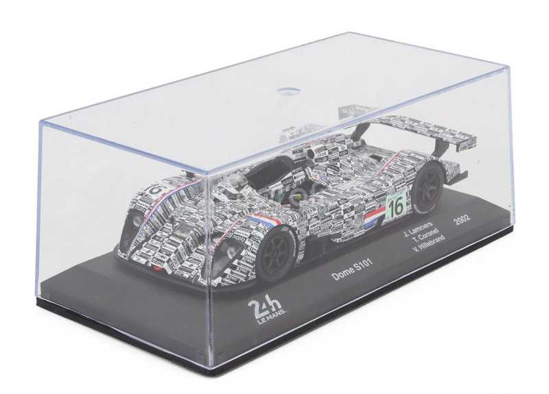 Edicola Dome S101 Judd Gv4 4.0 L V10 Team Racing For Holland N 16 24h Le Mans 2002 Jan Lammers - Tom Coronel - Val Hillebrand 1:43 Černá Bílá