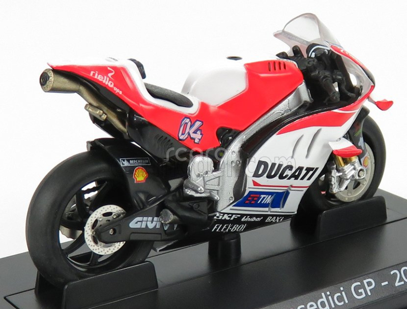 Edicola Ducati Gp16 Team Ducati N 4 Season Motogp 2016 Andrea Dovizioso - Damage Display Box 1:24 Červená Bílá