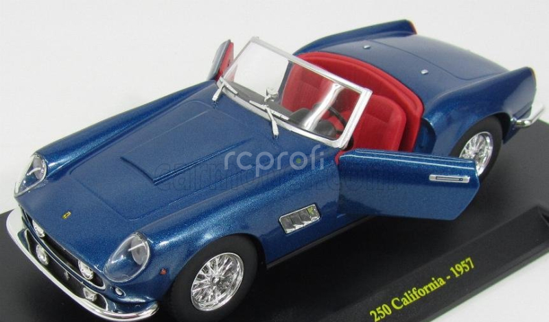 Edicola Ferrari 250 California Spider 1957 - Con Vetrina - With Showcase 1:24 Blue Met