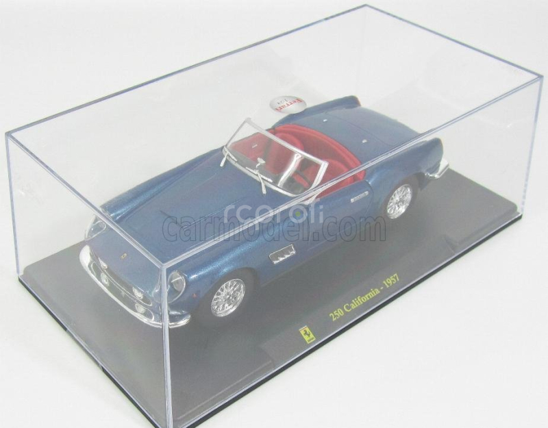Edicola Ferrari 250 California Spider 1957 - Con Vetrina - With Showcase 1:24 Blue Met