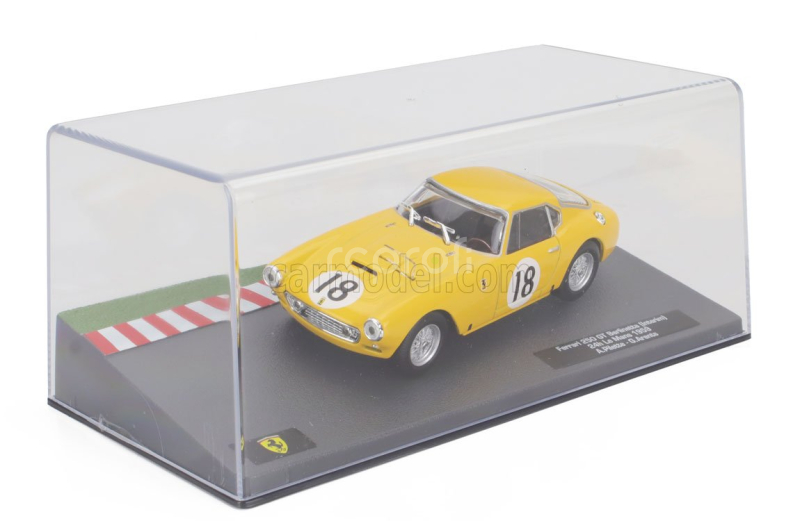 Edicola Ferrari 250 Gto Lwb 3.0l V12 Team N.a.r.t. N 18 24h Le Mans 1959 George Arents - Andre Pilette 1:43 Žlutá