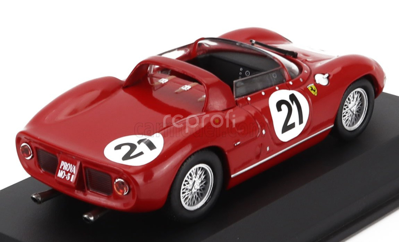 Edicola Ferrari 250p Spider 3.0l V12 Team Ferrari Spa Sefac N 21 Winner 24h Le Mans 1963 Ludovico Scarfiotti - Lorenzo Bandini 1:43 Red