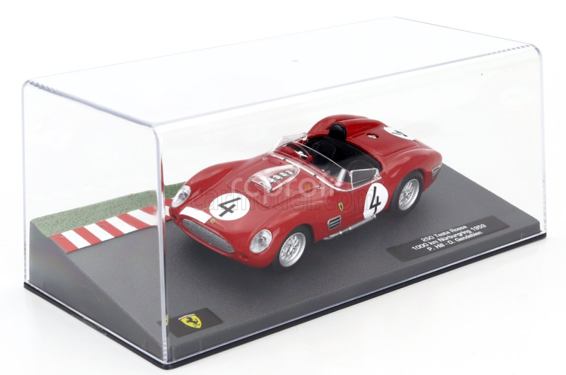 Edicola Ferrari 250tr Testa Rossa Spider N 4 1000km Nurburgring 1959 Phil Hill - Olivier Gendebien 1:43 Červená Bílá