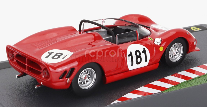 Edicola Ferrari 275p Spider N 181 Ollon-villars 1965 Gianpiero Biscaldi 1:43 Red