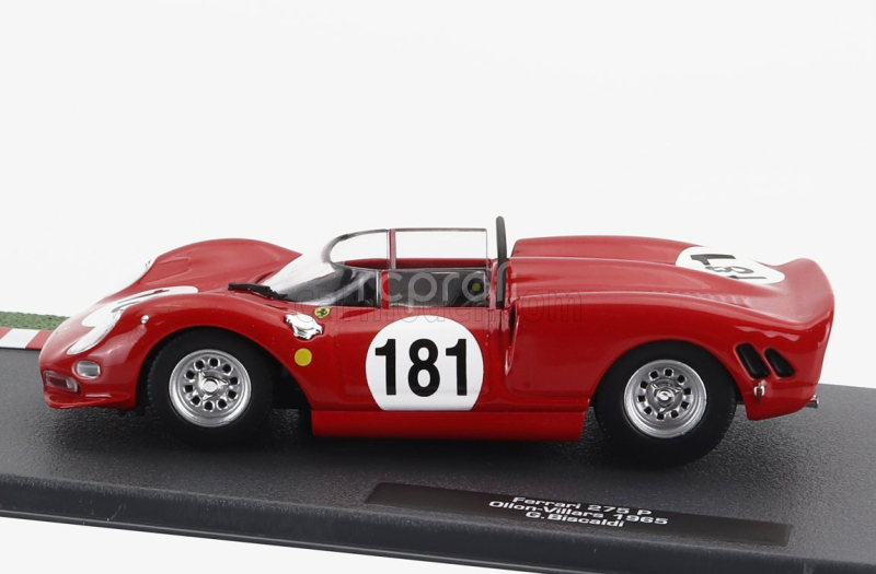 Edicola Ferrari 275p Spider N 181 Ollon-villars 1965 Gianpiero Biscaldi 1:43 Red