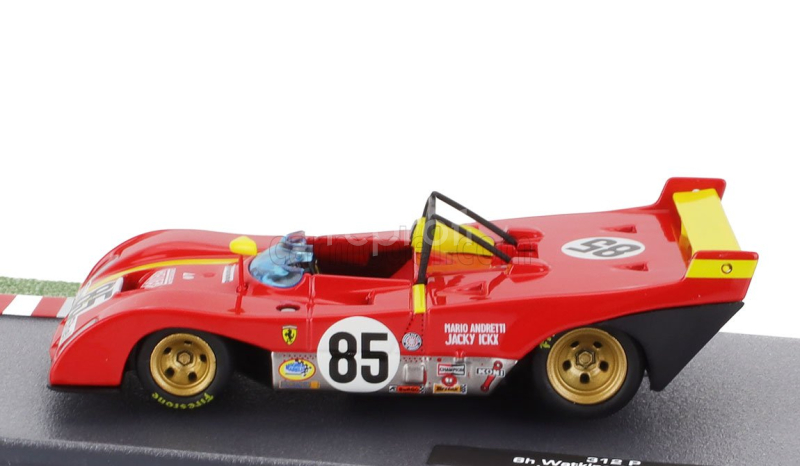 Edicola Ferrari 312p Spider N 85 Winner 6h Watkins Glen 1972 Jacky Ickx - Mario Andretti 1:43 Červená Žlutá
