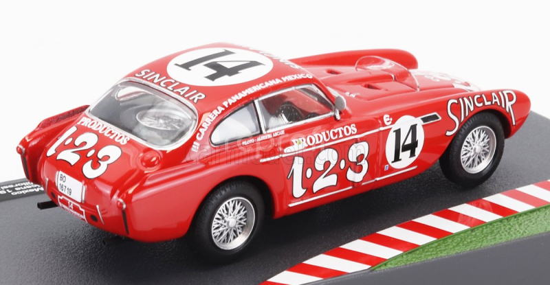 Edicola Ferrari 340 Mexico Vignale Coupe N 14 Rally Carrera Panamericana Mexico 1952 Alberto Ascari - Luigi Villoresi 1:43 Červená Bílá